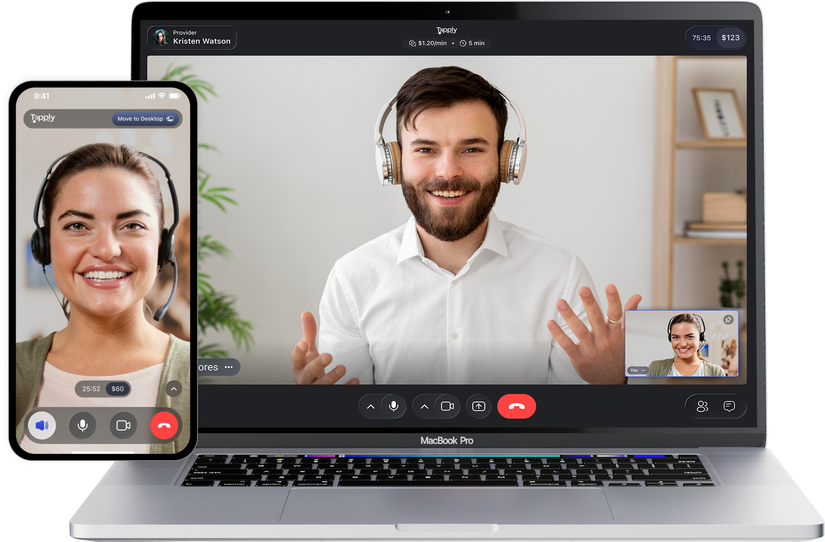 Software expert providing live coaching through screen sharing on Tapply